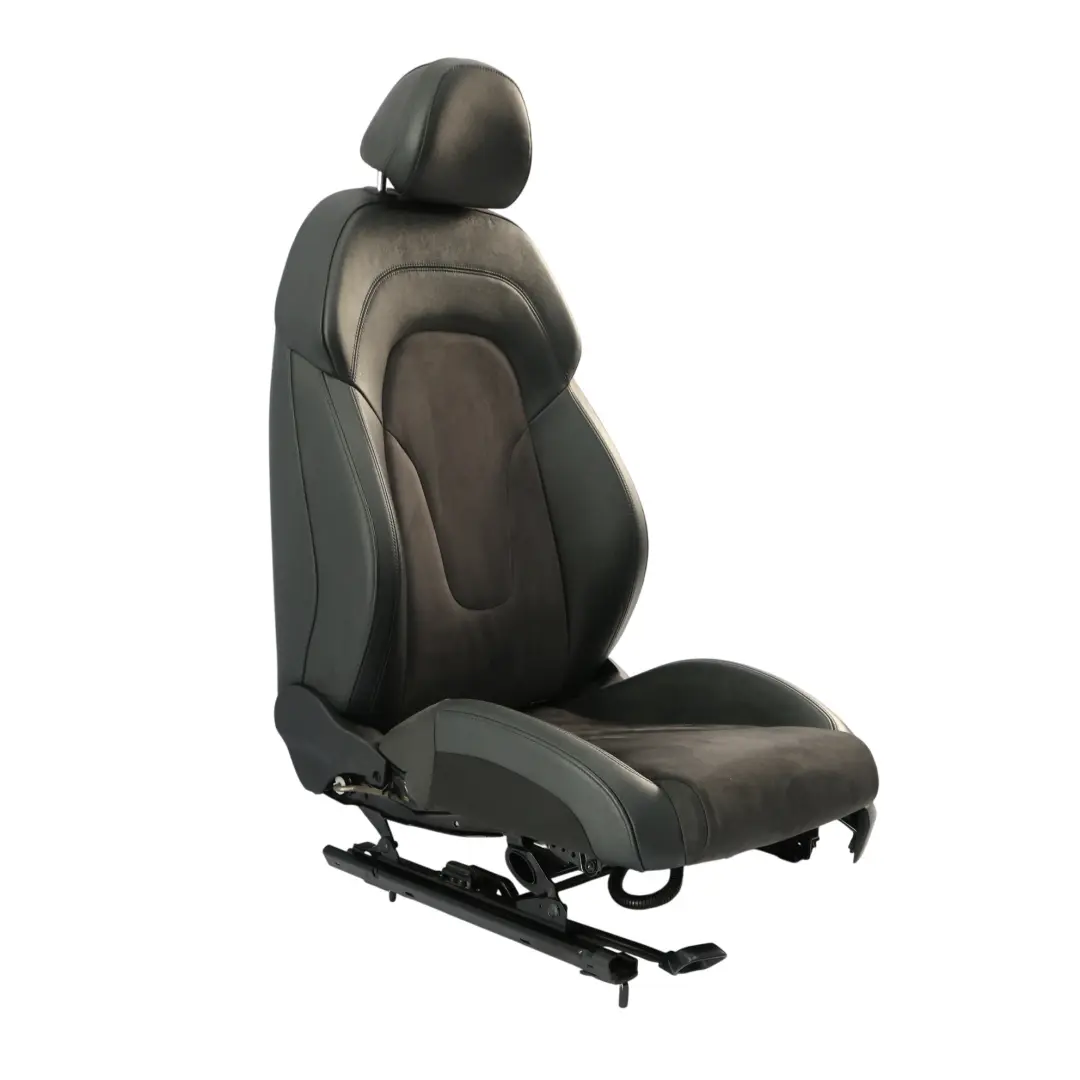 Audi TT 8J Coupe Front Sport Seat Heated Leather Alcantara Soul Black Left N/S - SKU 8J8881805AF-2 - Part number 8J8881805AF