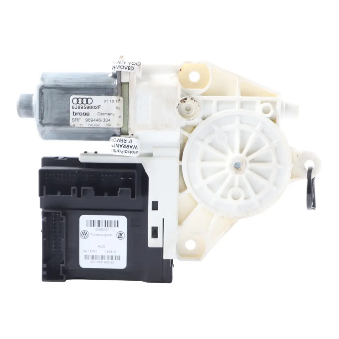 Front Door Window Lifter Motor Passenger Side to Audi TT 8J with Part number 8J8959802F Audi TT 8J Front Door Window Lifter Motor Passenger Side - SKU 8J8959802F - Part number 8J8959802F