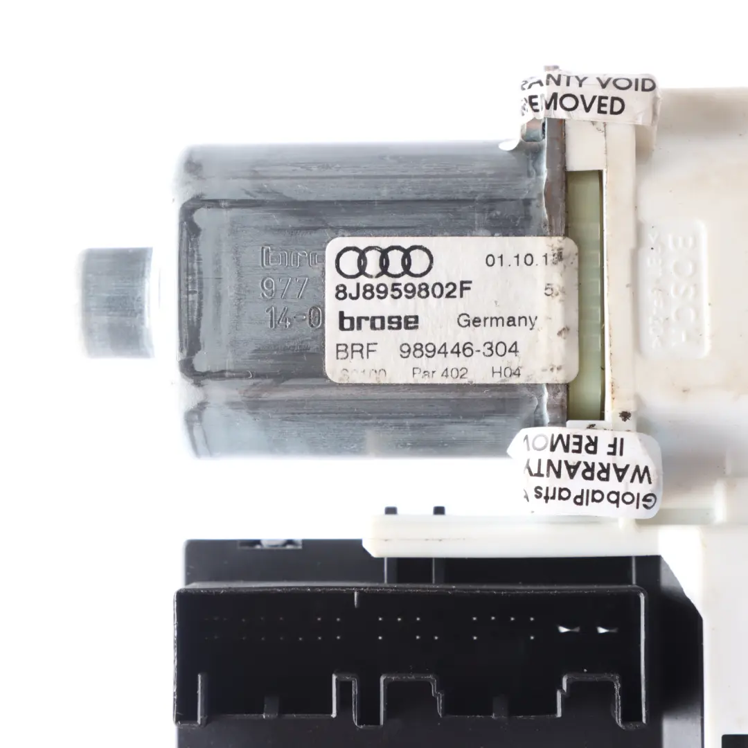 Front Door Window Lifter Motor Passenger Side to Audi TT 8J with Part number 8J8959802F Audi TT 8J Front Door Window Lifter Motor Passenger Side - SKU 8J8959802F - Part number 8J8959802F