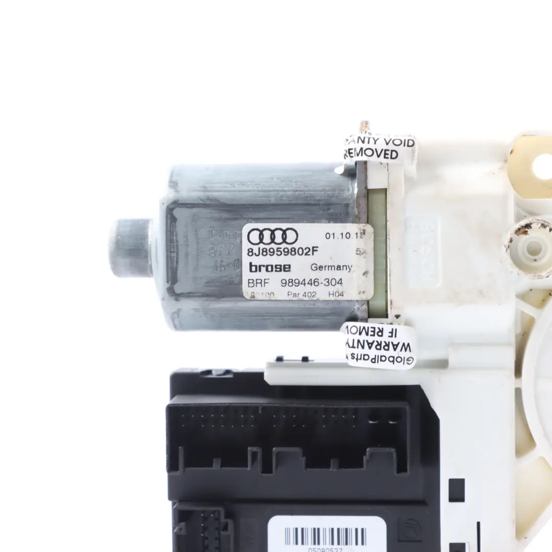 Front Door Window Lifter Motor Passenger Side to Audi TT 8J with Part number 8J8959802F Audi TT 8J Front Door Window Lifter Motor Passenger Side - SKU 8J8959802F - Part number 8J8959802F