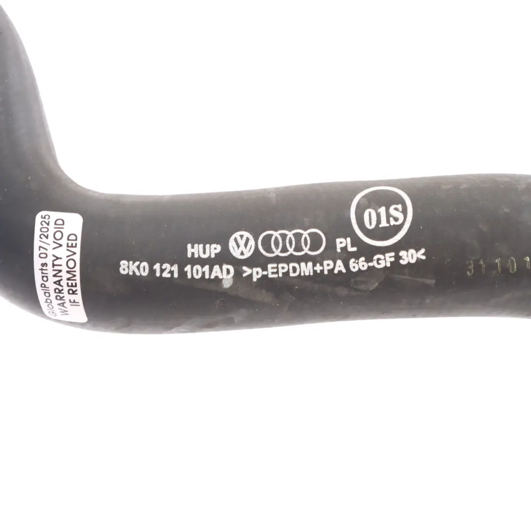 Water Pipe Engine Cooling Coolant Hose Line Petrol Engine to Audi A4 B8 with Part number 8K0121101AD Audi A4 B8 Water Pipe Engine Cooling Coolant Hose Line Petrol Engine - SKU 8K0121101AD - Part number 8K0121101AD