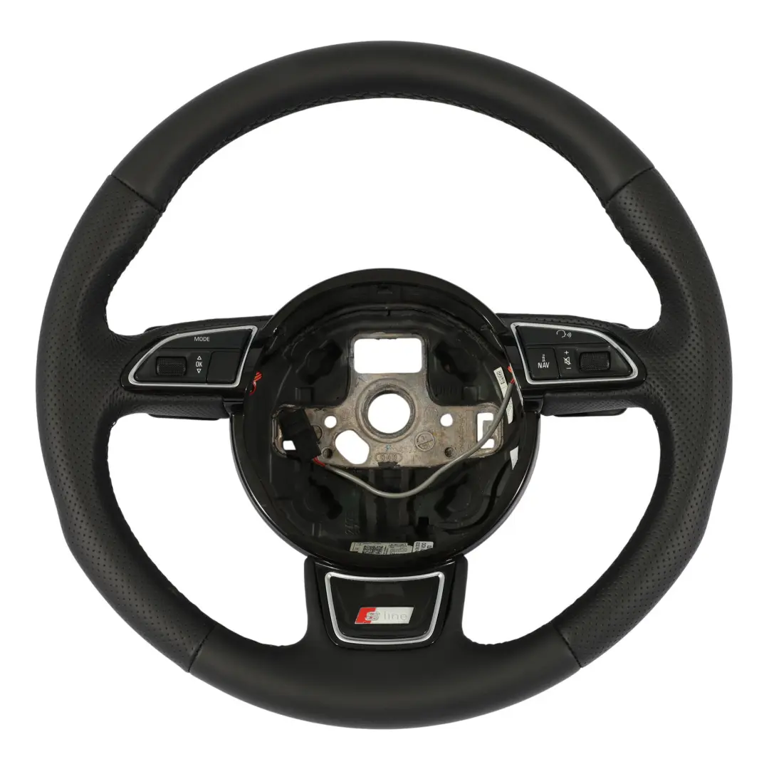 Steering Wheel S-Line NEW Leather Paddle Shift to Audi A4 B8 A5 8T Q5 with Part number 8K0419091CB Audi A4 B8 A5 8T Q5 Steering Wheel S-Line NEW Leather Paddle Shift - SKU 8K0419091CB-1 - Part number 8K0419091CB