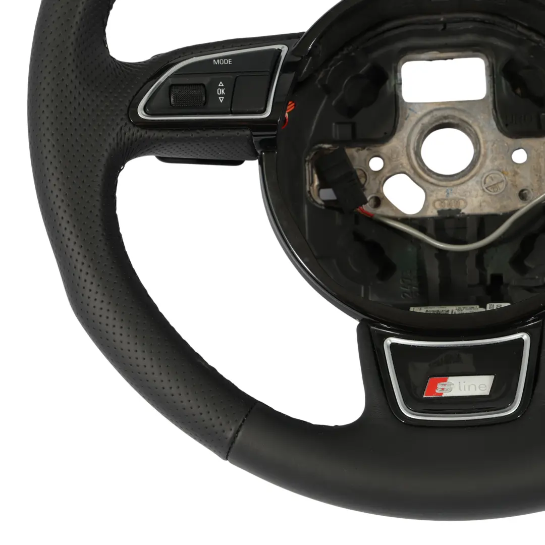 NUOVO In Pelle Cambio al Volante per Audi A4 B8 A5 8T Q5 Volante S-Line con numero di parte 8K0419091CB Audi A4 B8 A5 8T Q5 Volante S-Line NUOVO In Pelle Cambio al Volante - SKU 8K0419091CB-1 - Numero di parte 8K0419091CB