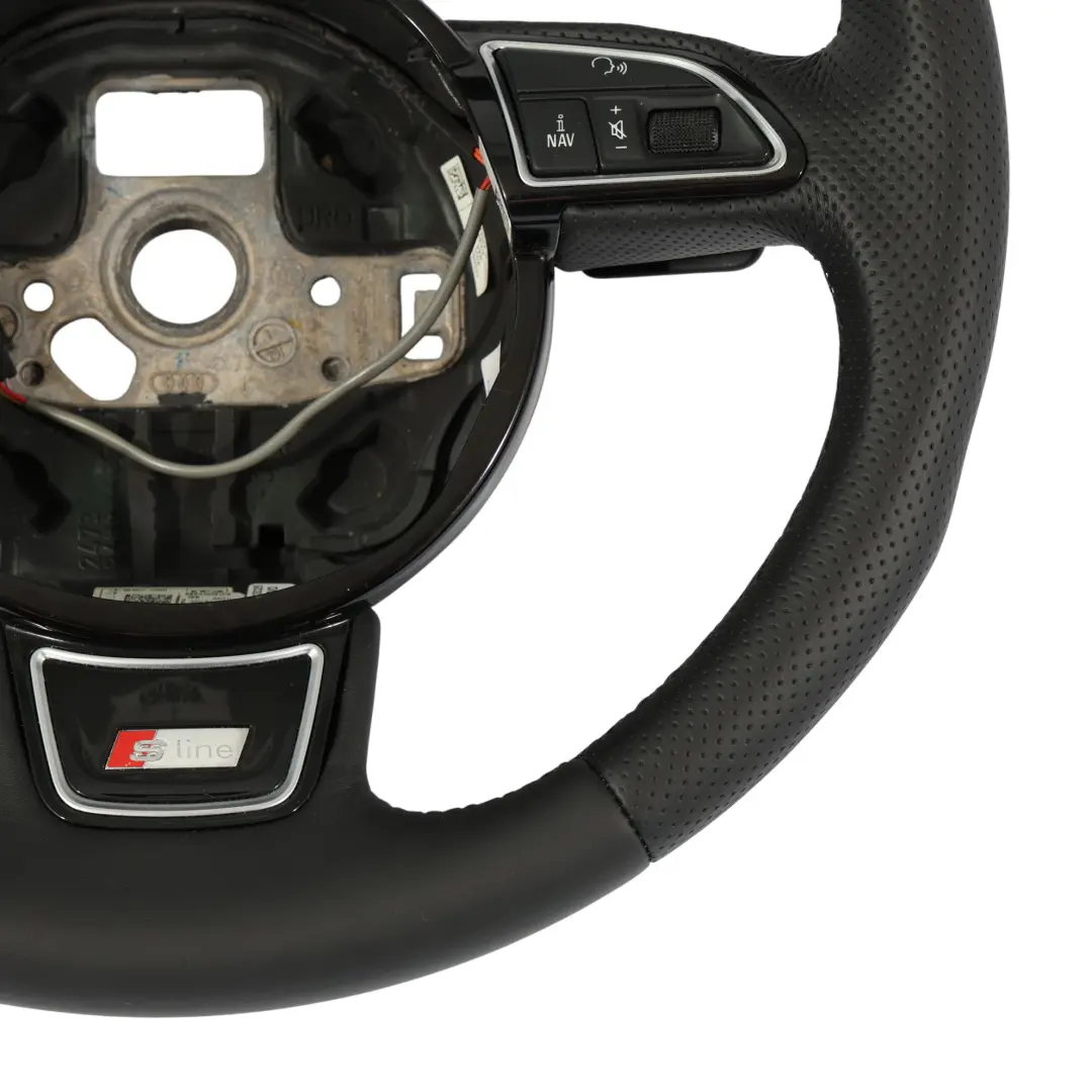 NUOVO In Pelle Cambio al Volante per Audi A4 B8 A5 8T Q5 Volante S-Line con numero di parte 8K0419091CB Audi A4 B8 A5 8T Q5 Volante S-Line NUOVO In Pelle Cambio al Volante - SKU 8K0419091CB-1 - Numero di parte 8K0419091CB