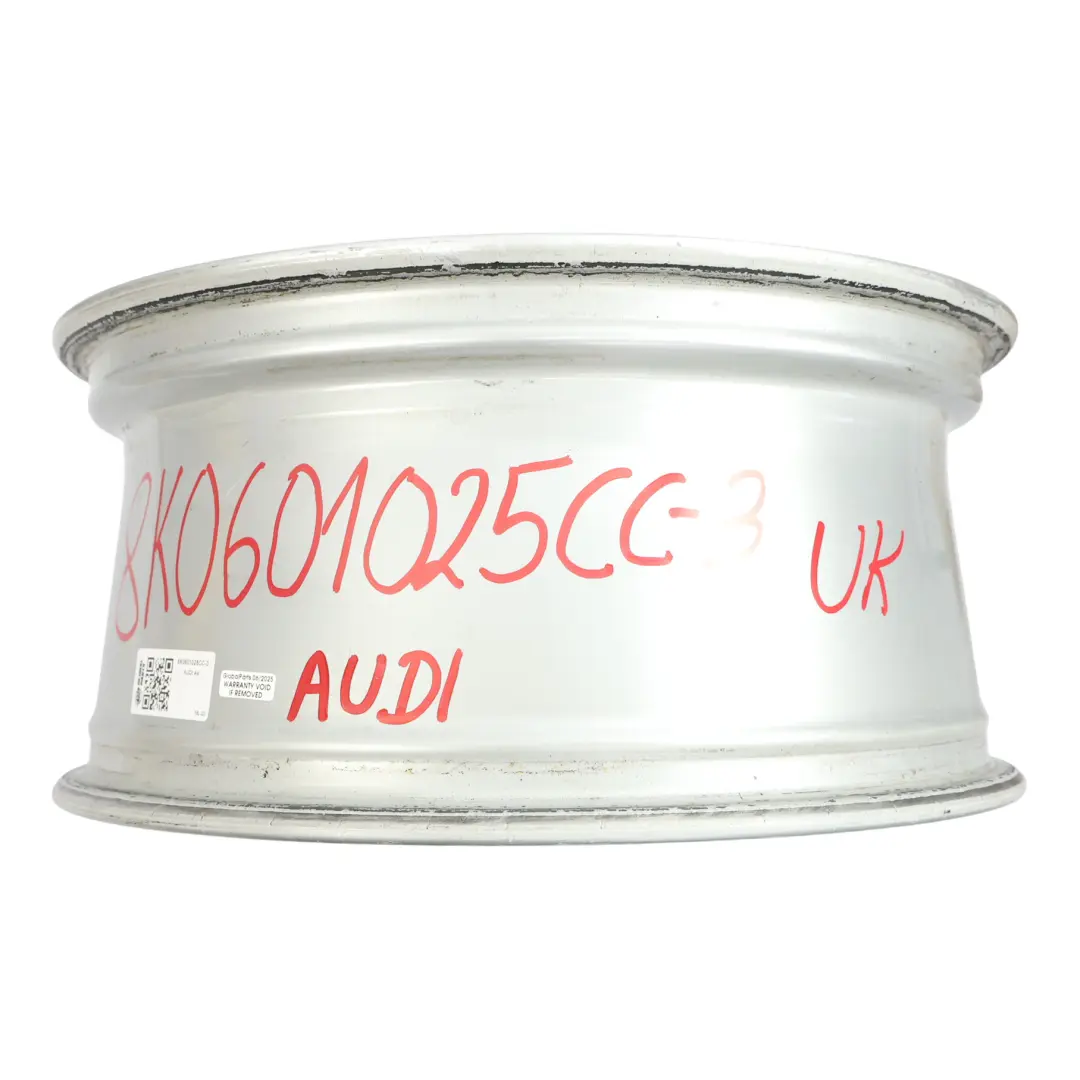 Rim Alloy 18" 8J ET:47 to Audi A4 B8 A5 8T Silver Wheel with Part number 8K0601025CC Audi A4 B8 A5 8T Silver Wheel Rim Alloy 18" 8J ET:47 - SKU 8K0601025CC-3 - Part number 8K0601025CC