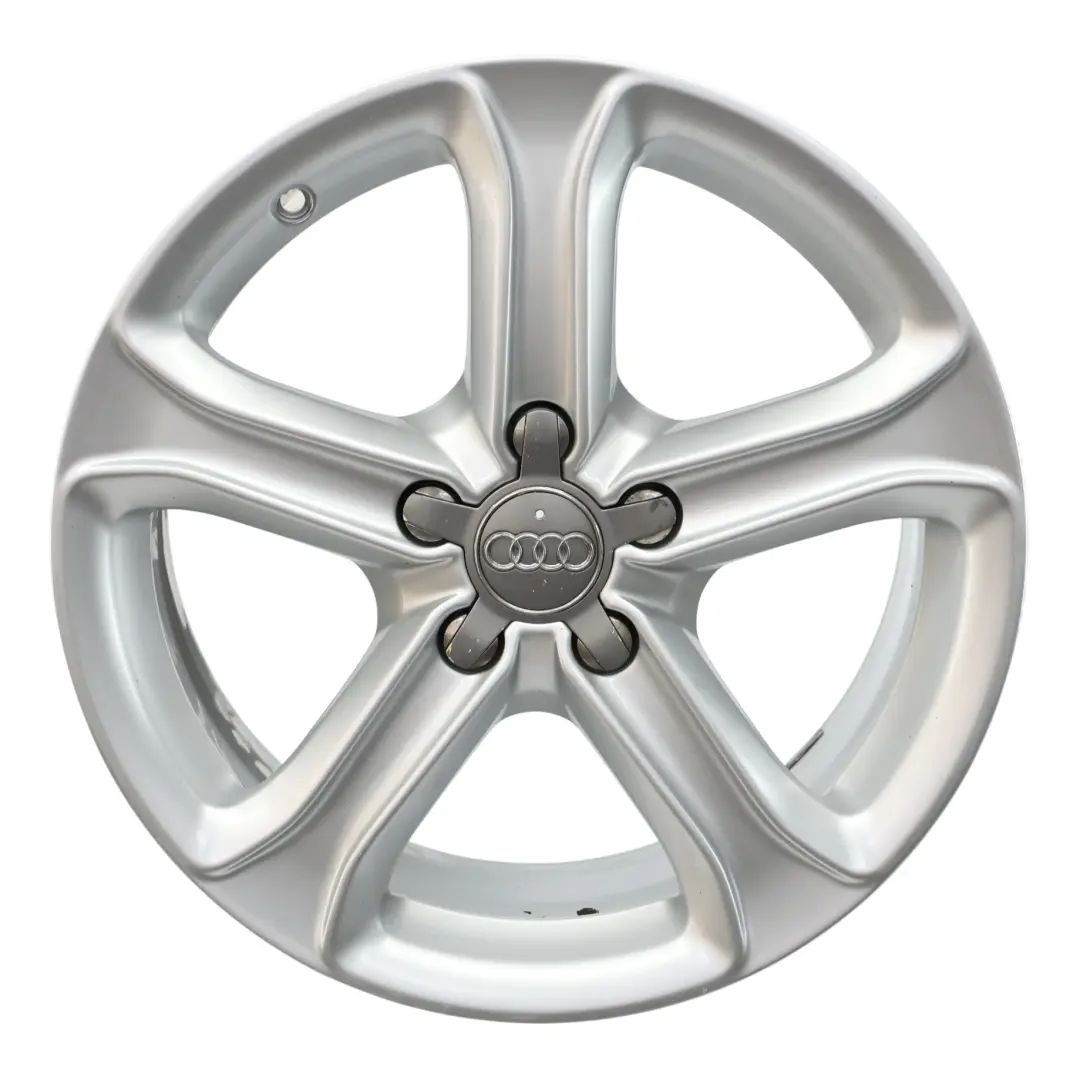 Audi A4 B8 8K Argento Cerchio In Lega 17" ET:45 7,5J Star Spoke - SKU 8K0601025CE-1 - Numero di parte 8K0601025CE