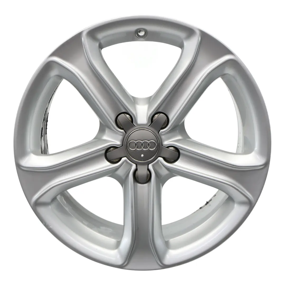 Audi A4 B8 8K Argento Cerchio In Lega 17" ET:45 7,5J Star Spoke - SKU 8K0601025CE-2 - Numero di parte 8K0601025CE