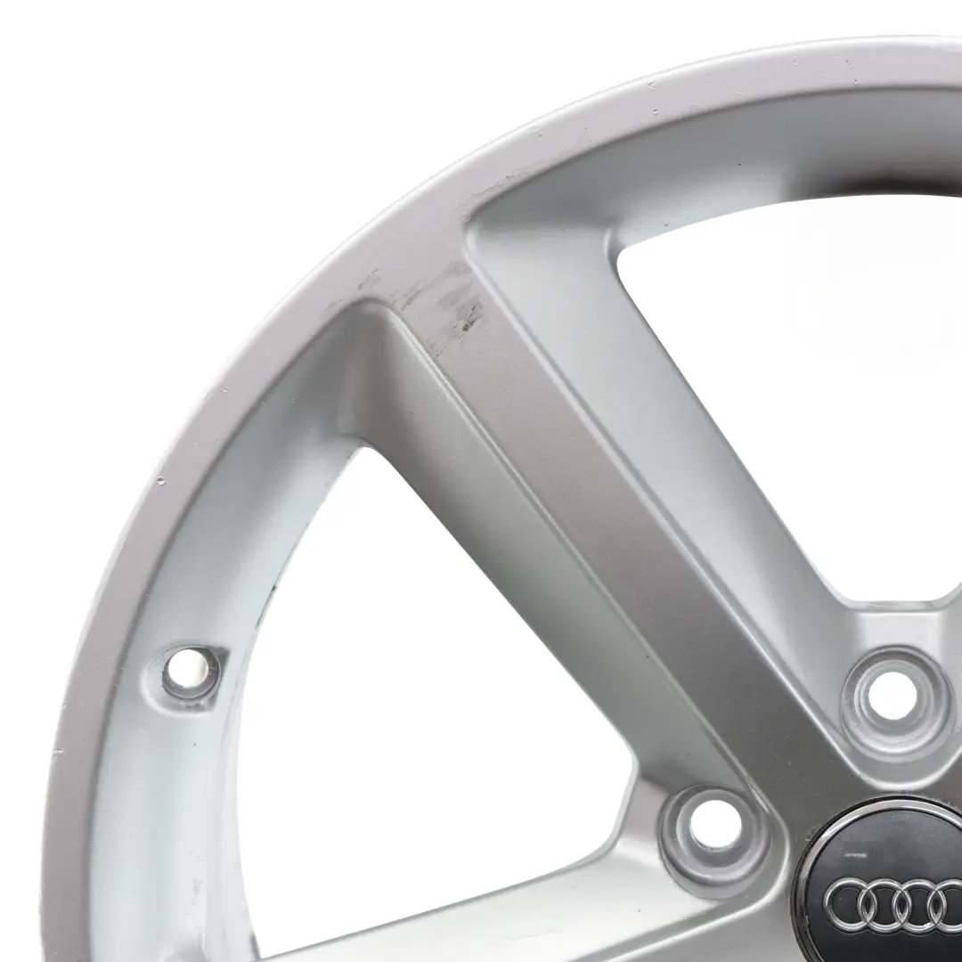 Audi A4 B8 Wheel Alloy Rim Silver 18" ET:47 8J Star Spoke - SKU 8K0601025Q-2 - Part number 8K0601025Q