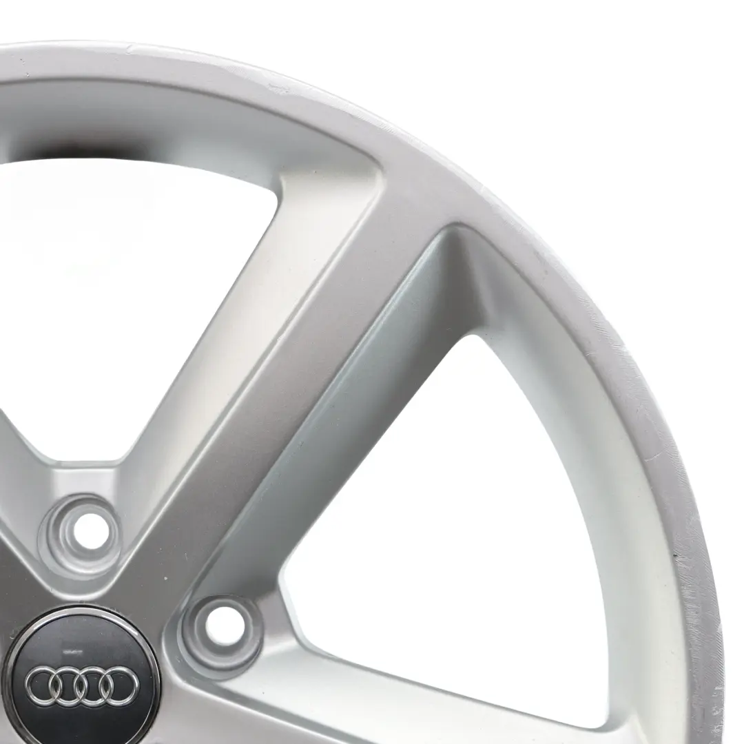 Audi A4 B8 Wheel Alloy Rim Silver 18" ET:47 8J Star Spoke - SKU 8K0601025Q-2 - Part number 8K0601025Q