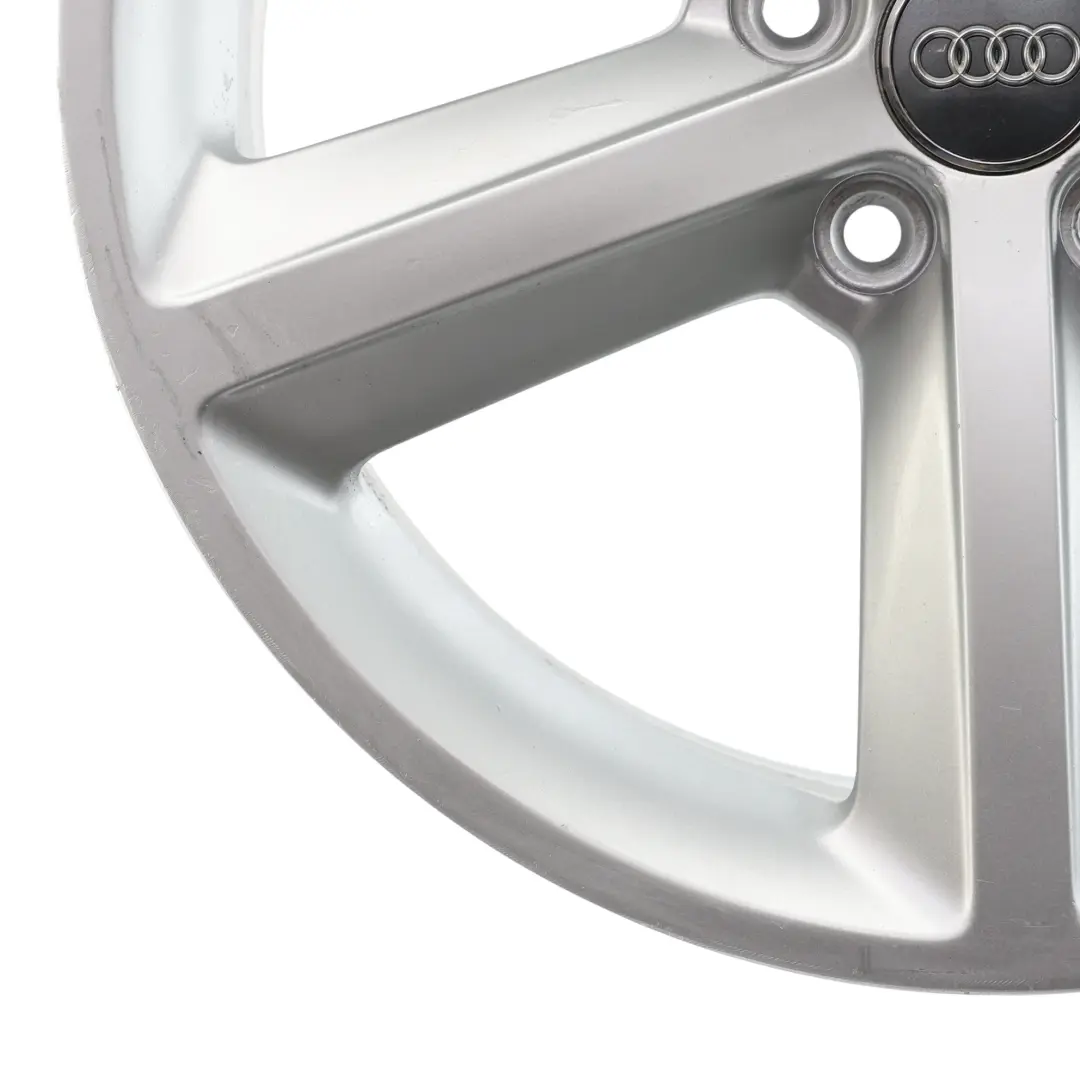 Audi A4 B8 Wheel Alloy Rim Silver 18" ET:47 8J Star Spoke - SKU 8K0601025Q-2 - Part number 8K0601025Q