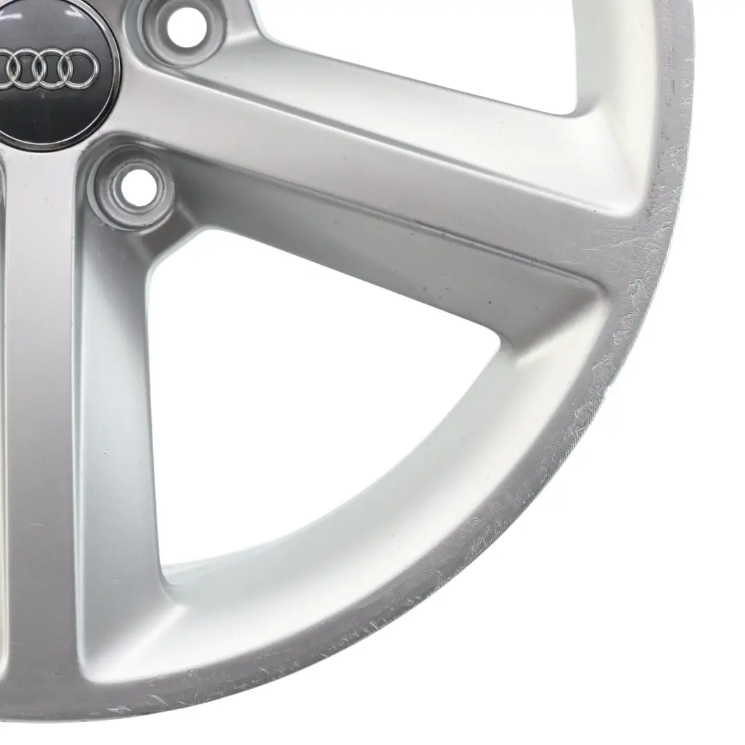 Audi A4 B8 Wheel Alloy Rim Silver 18" ET:47 8J Star Spoke - SKU 8K0601025Q-2 - Part number 8K0601025Q