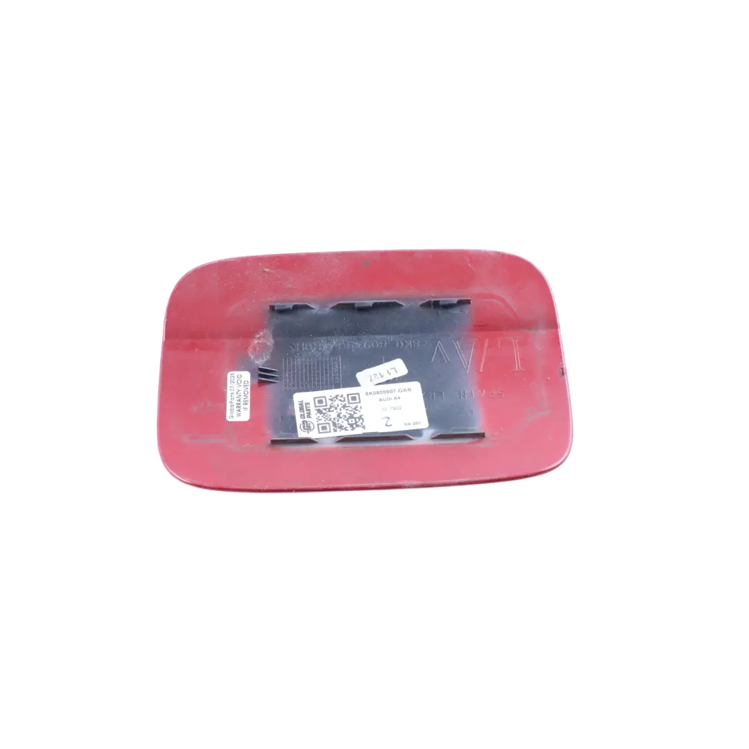 Audi A4 B8 Fuel Filler Flap Cover Panel Garnet Red Pearl Effect - Z3F - SKU 8K0809907-GAR - Part number 8K0809907