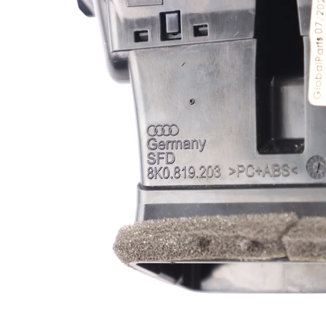 Audi A5 8T A4 B8 Kratka Nawiewu Podłokietnika Tunelu Tylna - SKU 8K0819203D - Numer Części 8K0819203D