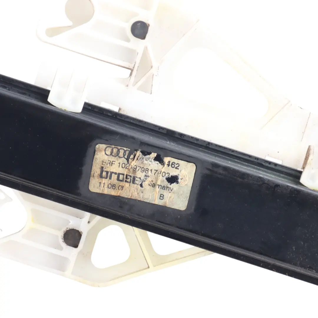 Door Window Lifter Regulator Mechanism Right O/S to Audi A4 B8 Rear with Part number 8K0839462 Audi A4 B8 Rear Door Window Lifter Regulator Mechanism Right O/S - SKU 8K0839462 - Part number 8K0839462