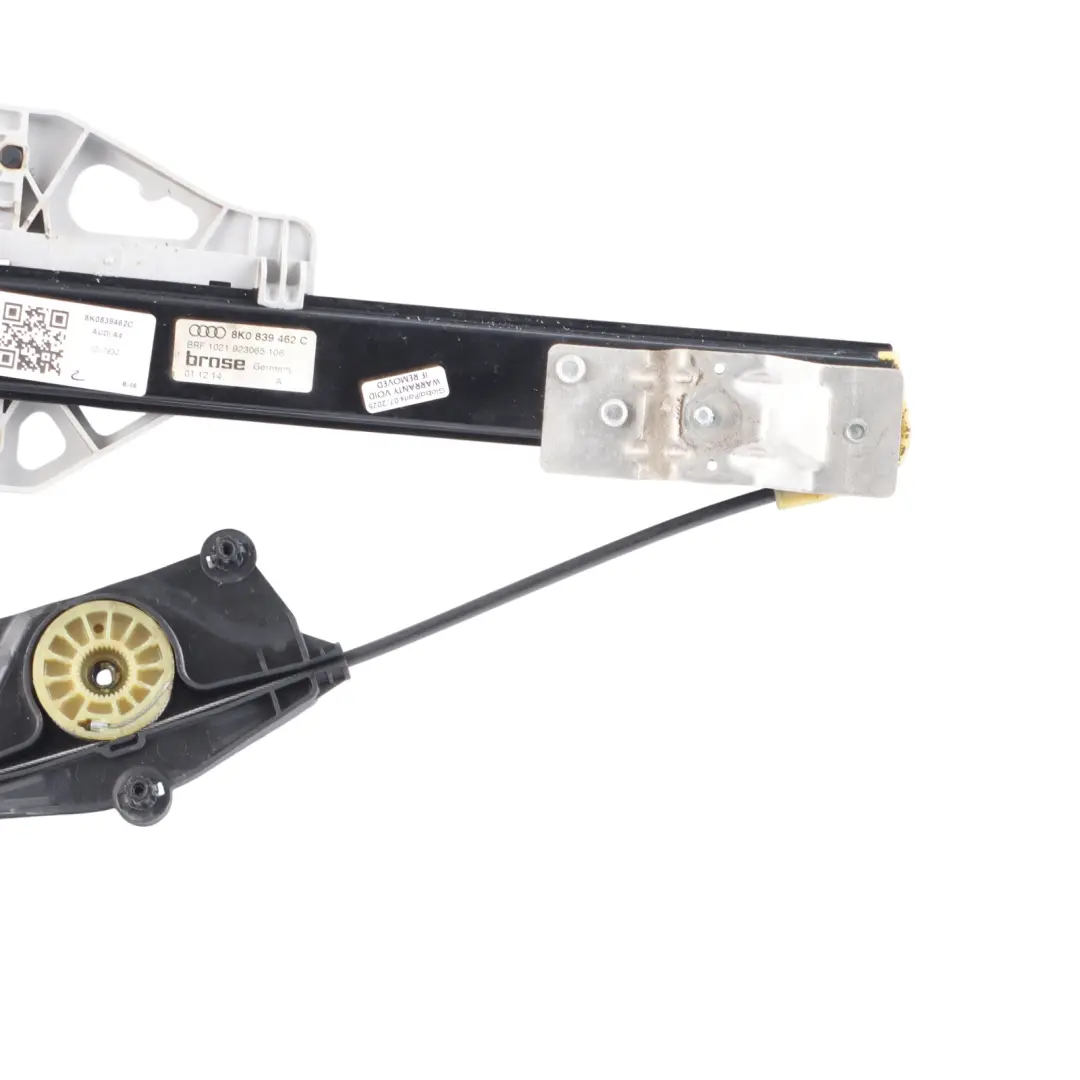 Mecanismo Regulador Elevalunas Puerta Trasera Derecha para Audi A4 B8 con número de pieza 8K0839462C Audi A4 B8 Mecanismo Regulador Elevalunas Puerta Trasera Derecha - SKU 8K0839462C - Número de pieza 8K0839462C