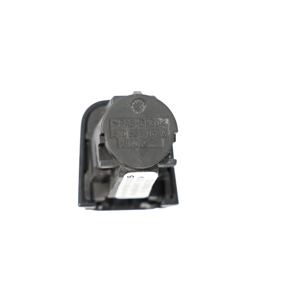 Audi A4 B8 Front Rear Handle End Cap Passenger Side Mythical Black Metallic Y9T - SKU 8K0839879-MYB - Part number 8K0839879