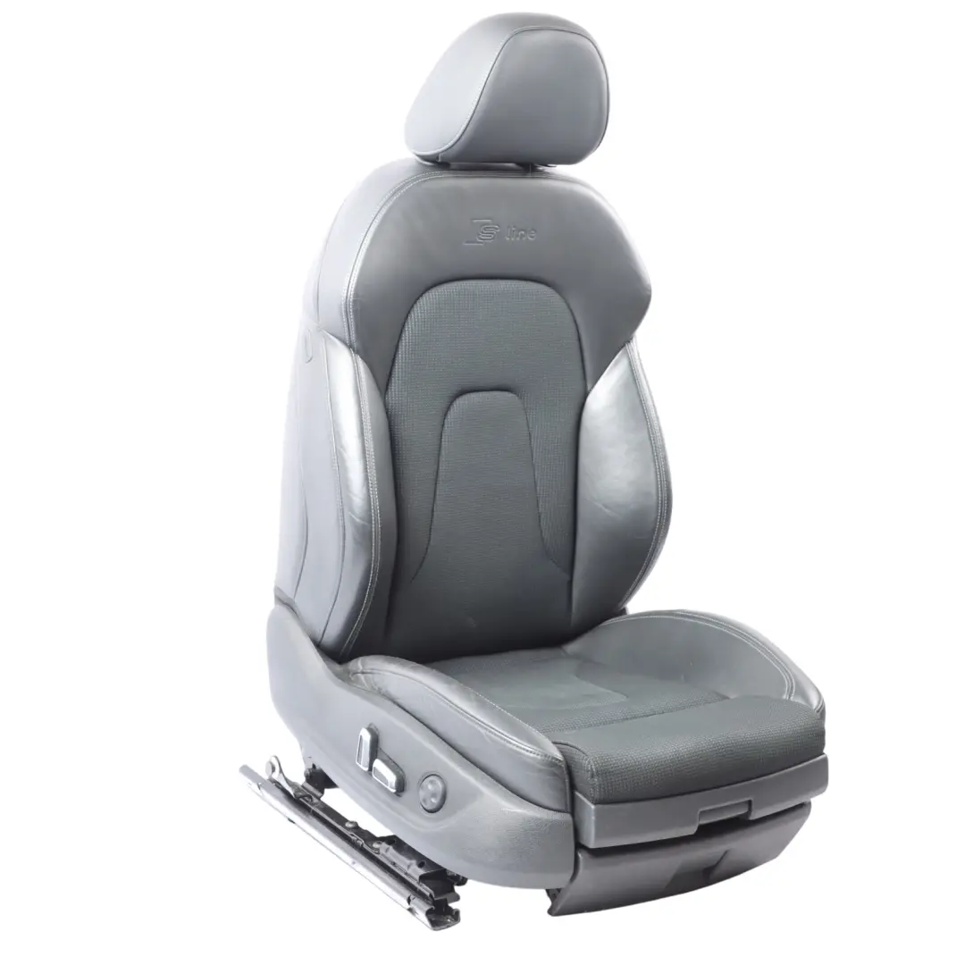 Audi A4 B8 8K Sport Seat Front Right O/S S-Line Heated Half Leather Black - SKU 8K0881806BG - Part number 8K0881806BG