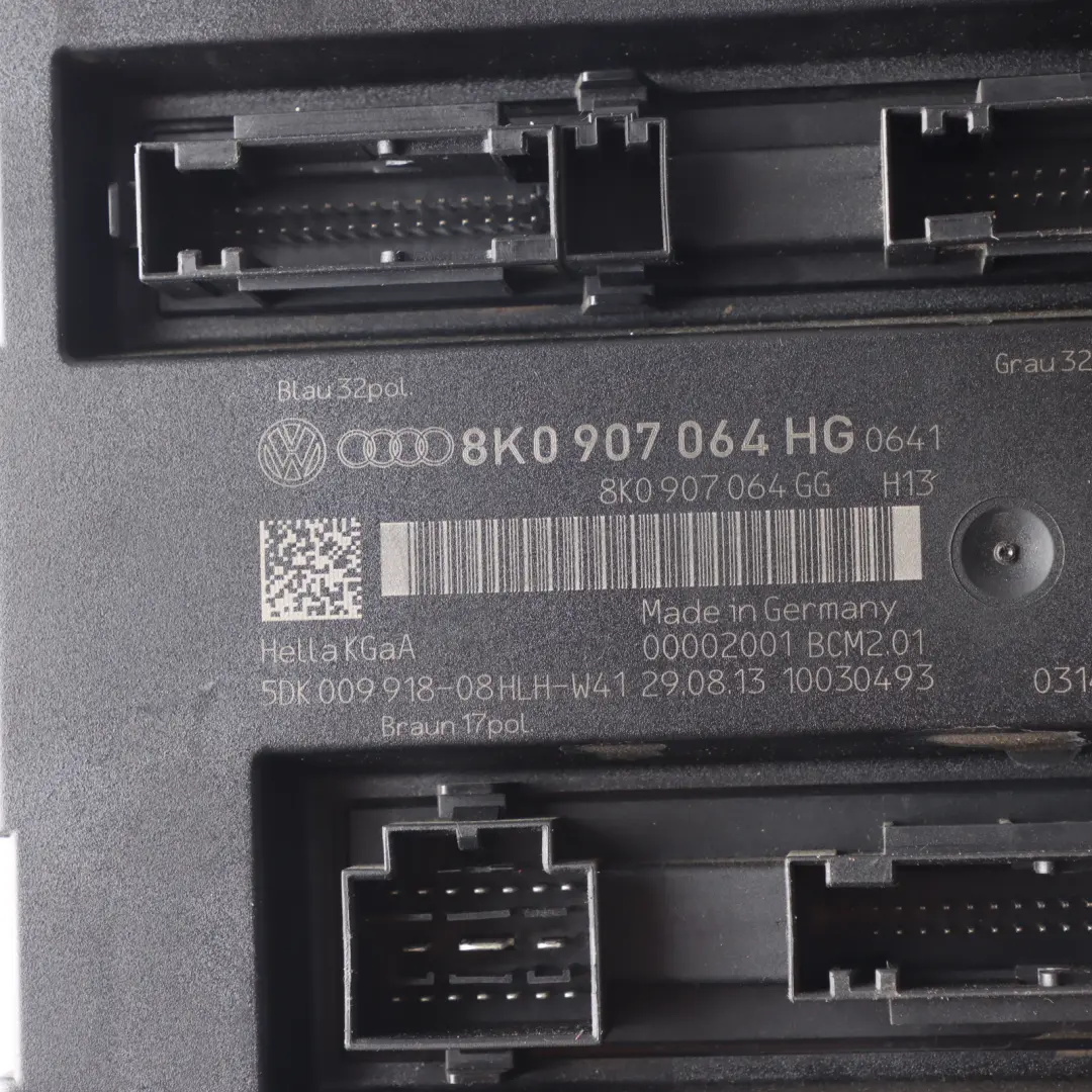 Body Control Module BCM Comfort Control Unit to Audi Q5 8R with Part number 8K0907064HG Audi Q5 8R Body Control Module BCM Comfort Control Unit - SKU 8K0907064HG - Part number 8K0907064HG