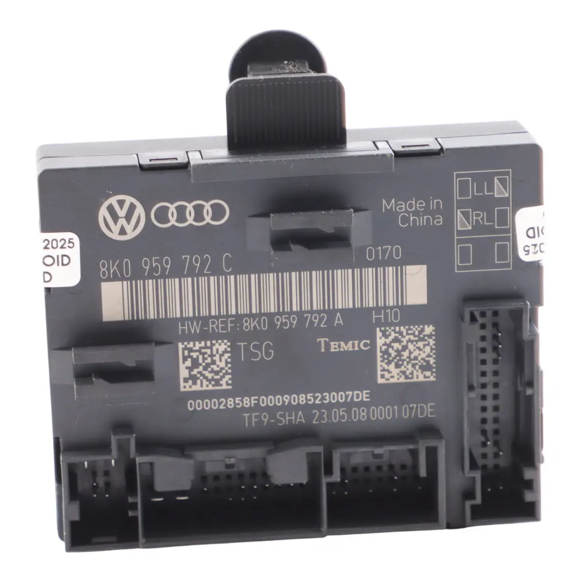 Audi A4 B8 Door Module Control Unit ECU Front Front Left N/S Side 8K0959792C