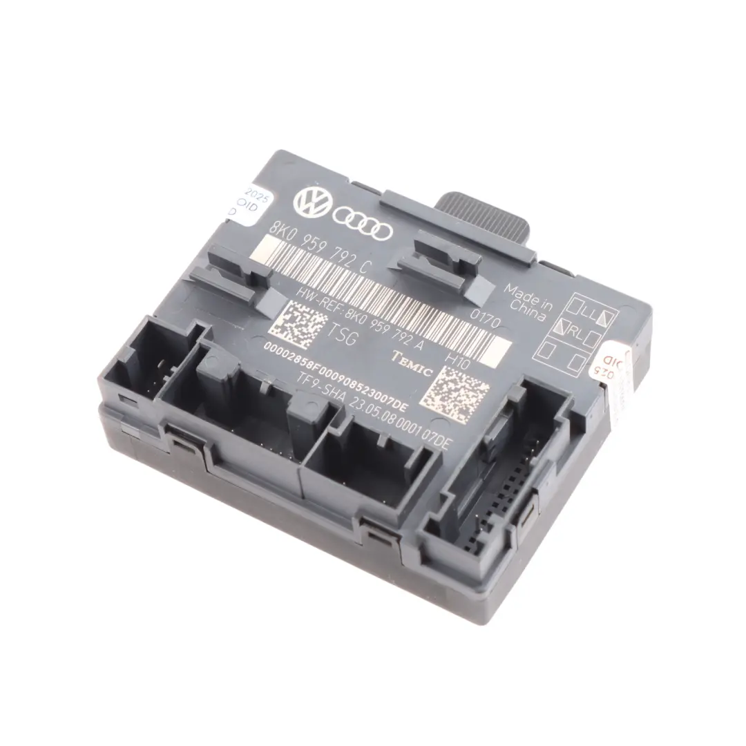 Audi A4 B8 Moduł Sterownik Drzwi Przednich Lewy - SKU 8K0959792C - Numer Części 8K0959792C