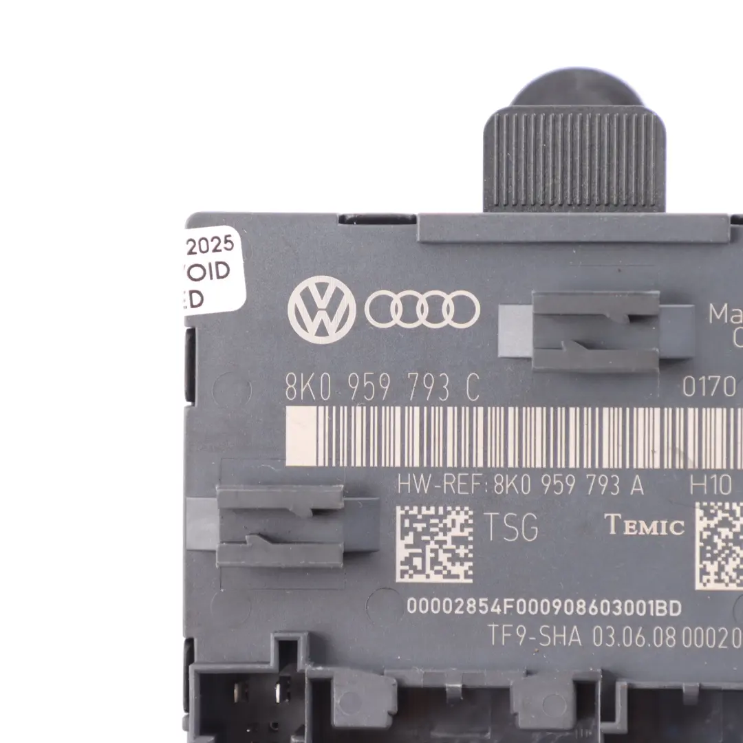 Audi A4 B8 Türmodul Steuergerät ECU Vorne Fahrerseite - SKU 8K0959793C - Teilenummer 8K0959793C