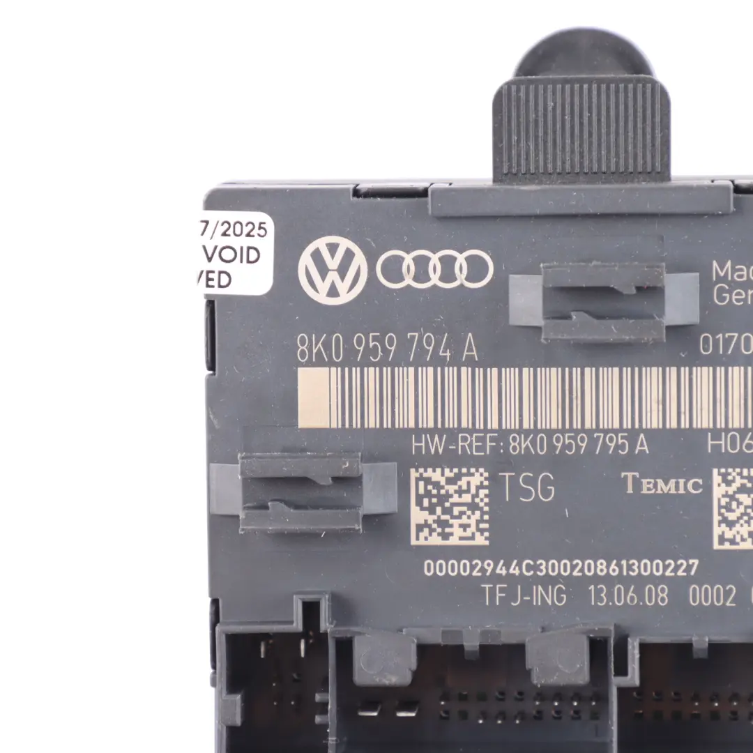 Door Module Rear Right O/S Control Unit Module ECU to Audi A4 B8 with Part number 8K0959794A Audi A4 B8 Door Module Rear Right O/S Control Unit Module ECU - SKU 8K0959794A - Part number 8K0959794A