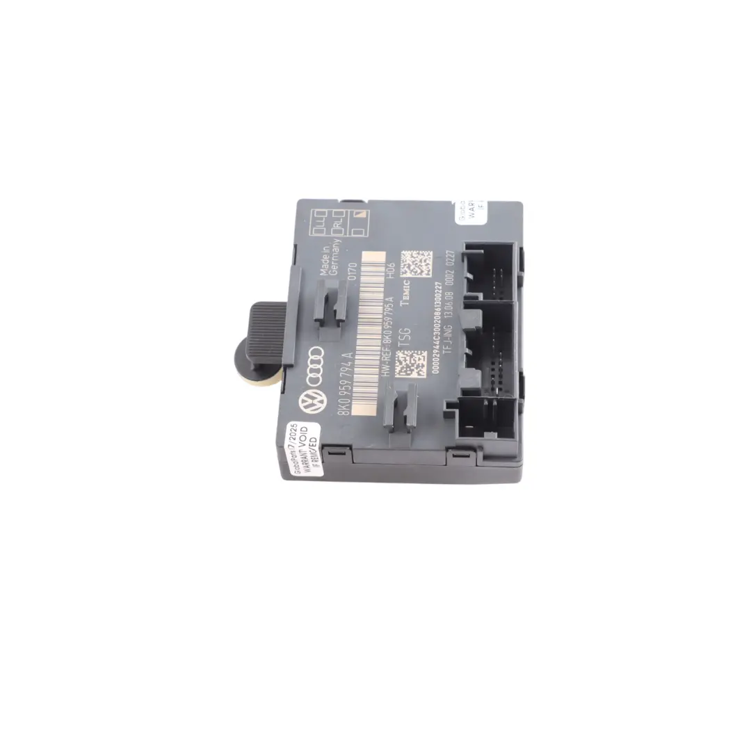 Module Porte Arrière Droite Côté Passager Commande ECU pour Audi A4 B8 à propos du numéro de pièce 8K0959794A Audi A4 B8 Module Porte Arrière Droite Côté Passager Commande ECU - SKU 8K0959794A - Numéro de pièce 8K0959794A