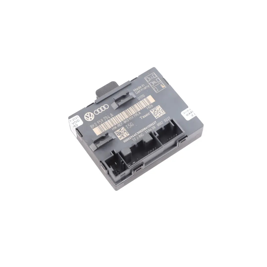 Modulo Porta Posteriore Destra Modulo Unità Controllo ECU per Audi A4 B8 con numero di parte 8K0959794A Audi A4 B8 Modulo Porta Posteriore Destra Modulo Unità Controllo ECU - SKU 8K0959794A - Numero di parte 8K0959794A