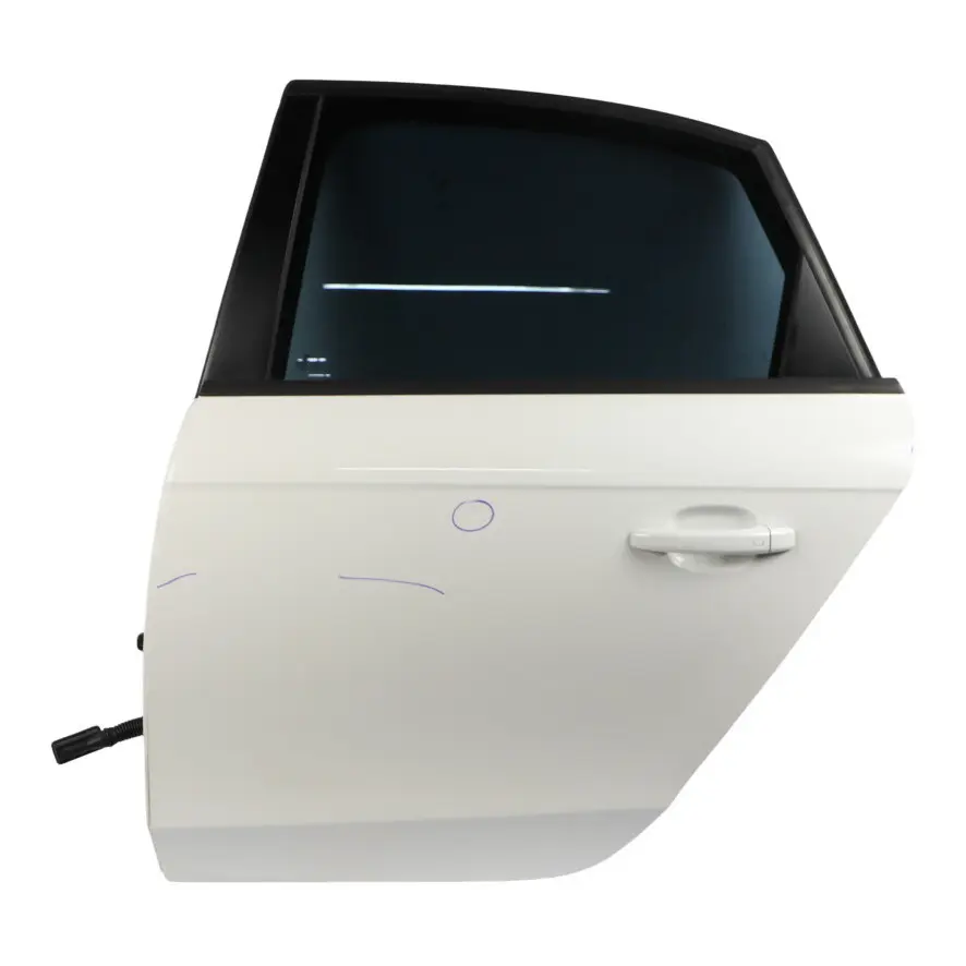Audi A4 B8 Limousine Rear Door Left N/S Ibis White - Y9C - SKU 8K5833051D-IWH - Part number 8K5833051D