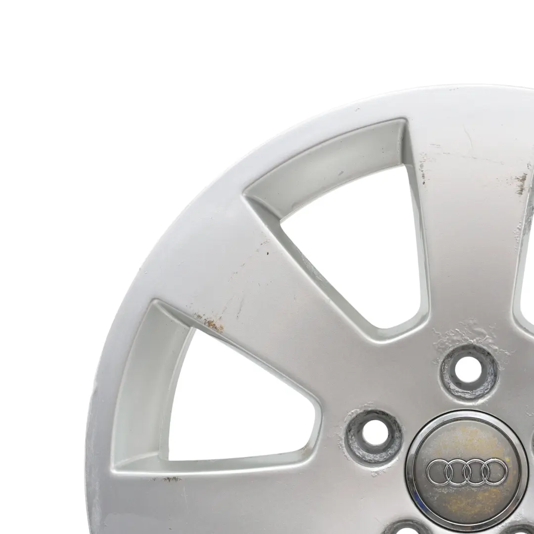 Silberne Leicht Metall Felge 16" 6,5J ET:50 Audi A3 8P - SKU 8P0601025A-2 - Teilenummer 8P0601025A