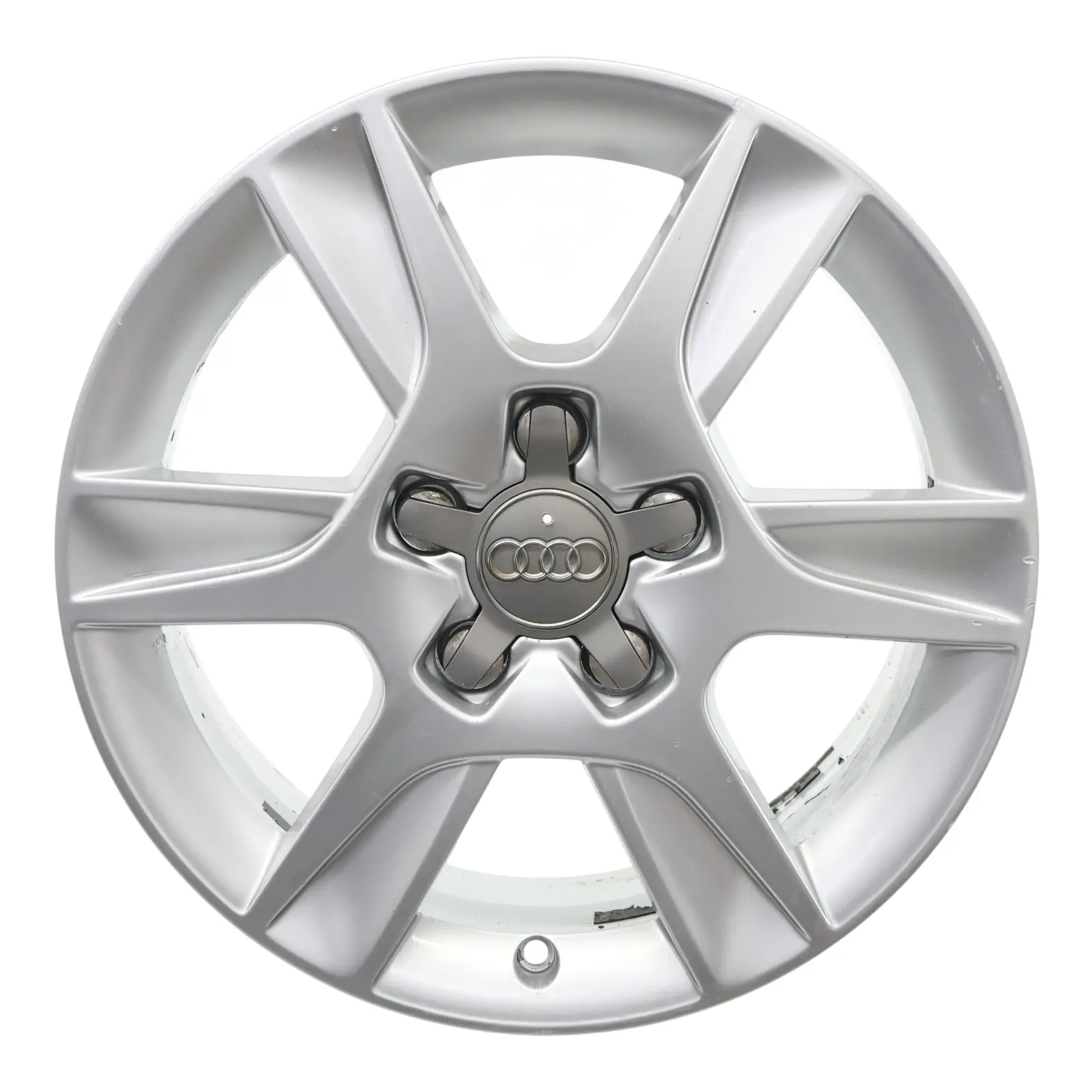 Audi A3 8P Silver Wheel Alloy Rim 16" 6,5J ET:50 6-Spoke 8P0601025AN