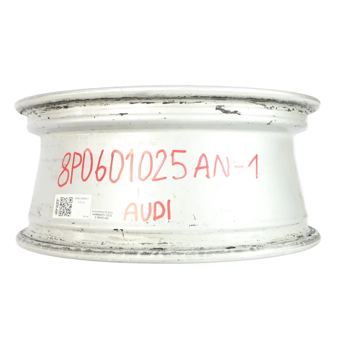 Silberne Alufelge 16" 6,5J ET:50 6-Speichen für Audi A3 8P mit Teilenummer 8P0601025AN Audi A3 8P Silberne Alufelge 16" 6,5J ET:50 6-Speichen - SKU 8P0601025AN-1 - Teilenummer 8P0601025AN