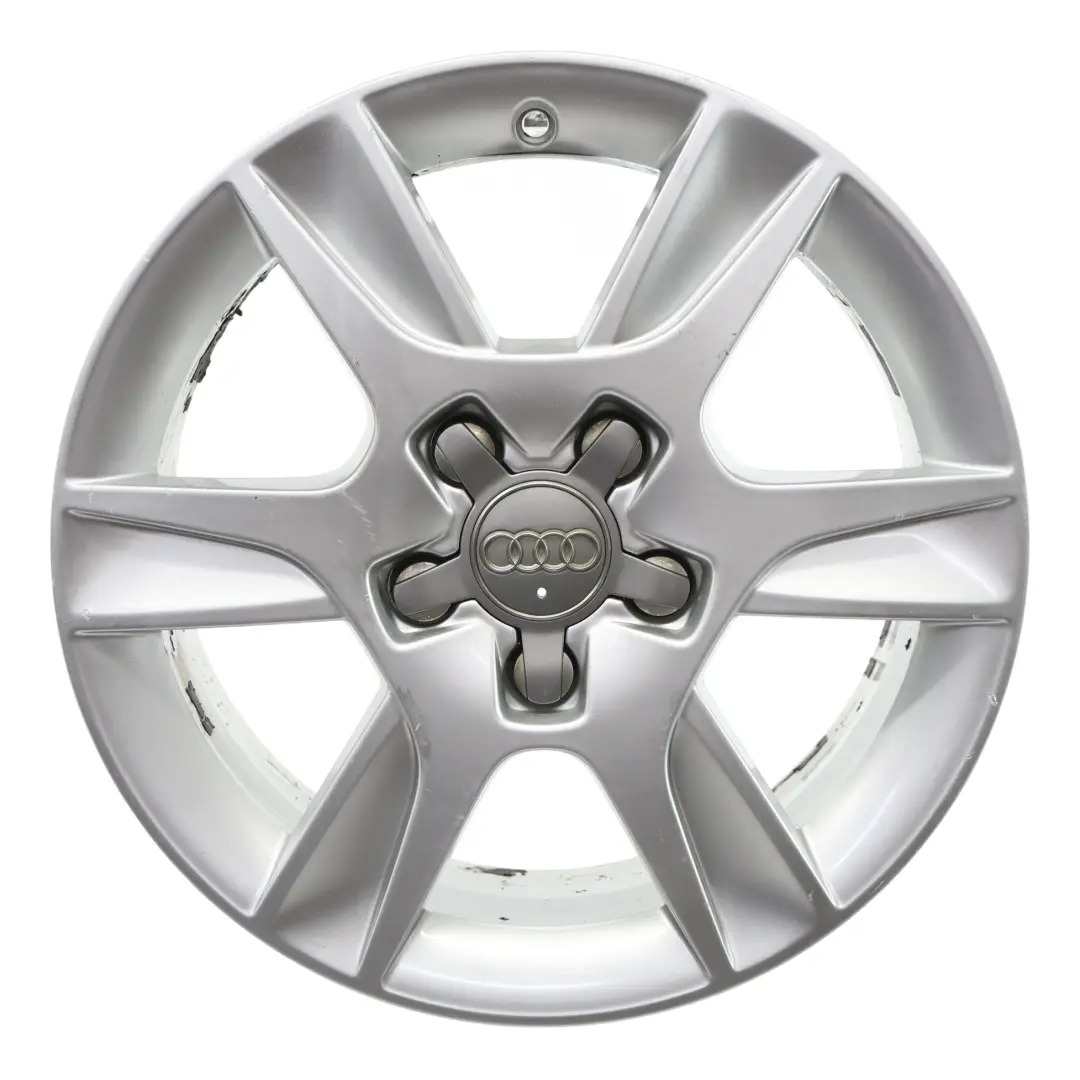Audi A3 8P Srebrna Felga Aluminiowa 16" 6,5J ET:50 6-Ramienna - SKU 8P0601025AN-2 - Numer Części 8P0601025AN