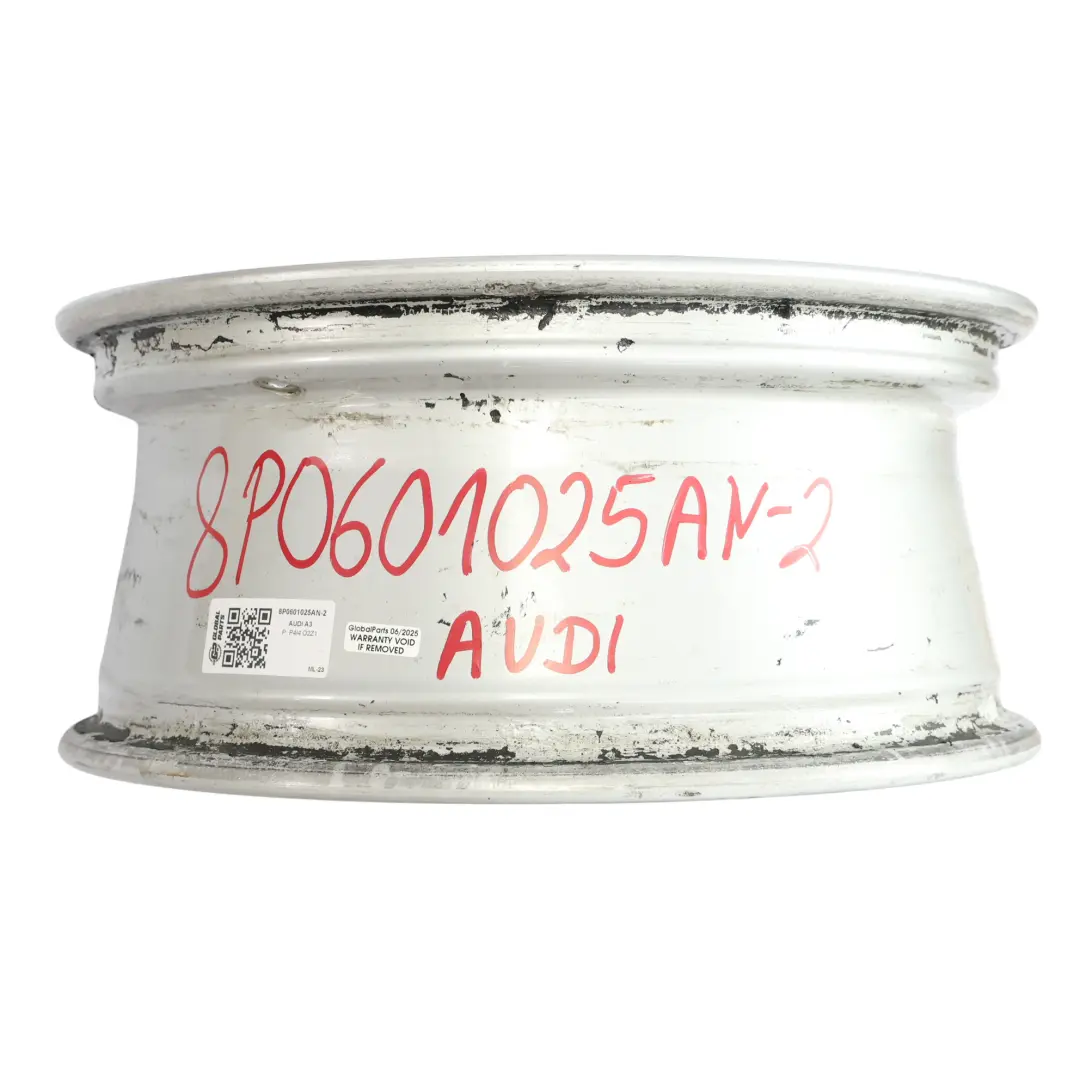 Silberne Alufelge 16" 6,5J ET:50 6-Speichen für Audi A3 8P mit Teilenummer 8P0601025AN Audi A3 8P Silberne Alufelge 16" 6,5J ET:50 6-Speichen - SKU 8P0601025AN-2 - Teilenummer 8P0601025AN