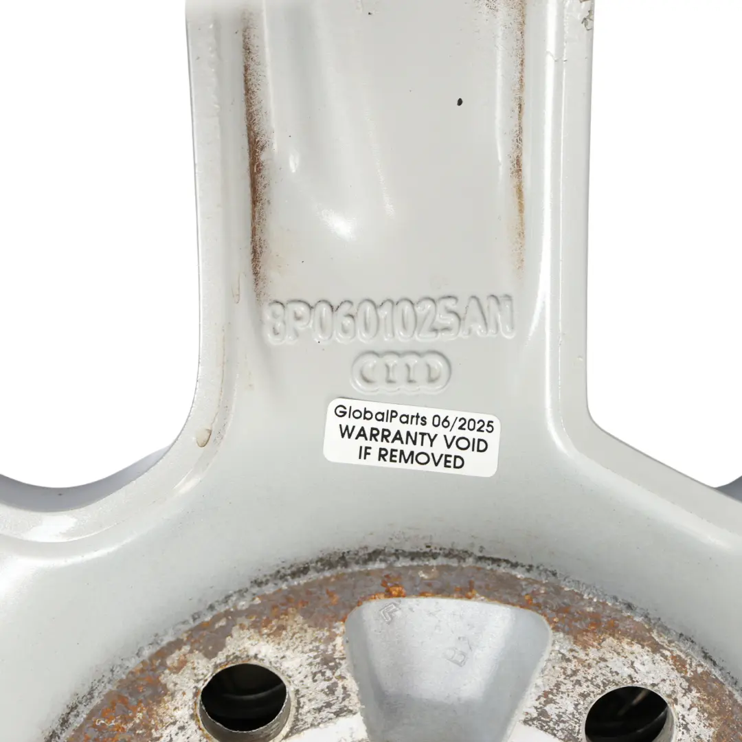 Audi A3 8P Srebrna Felga Aluminiowa 16" 6,5J ET:50 6-Ramienna - SKU 8P0601025AN-2 - Numer Części 8P0601025AN