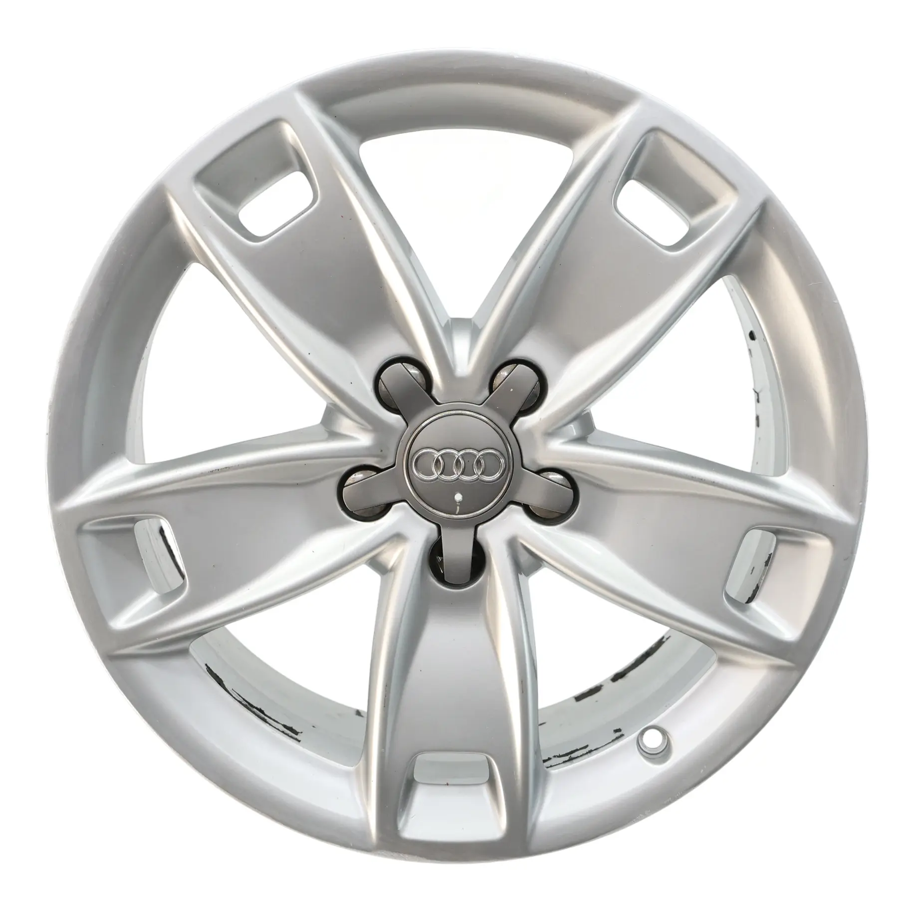 Llanta aleación plateada Audi A3 8P 17" 7,5J ET:56 Star Spoke 8P0601025BL