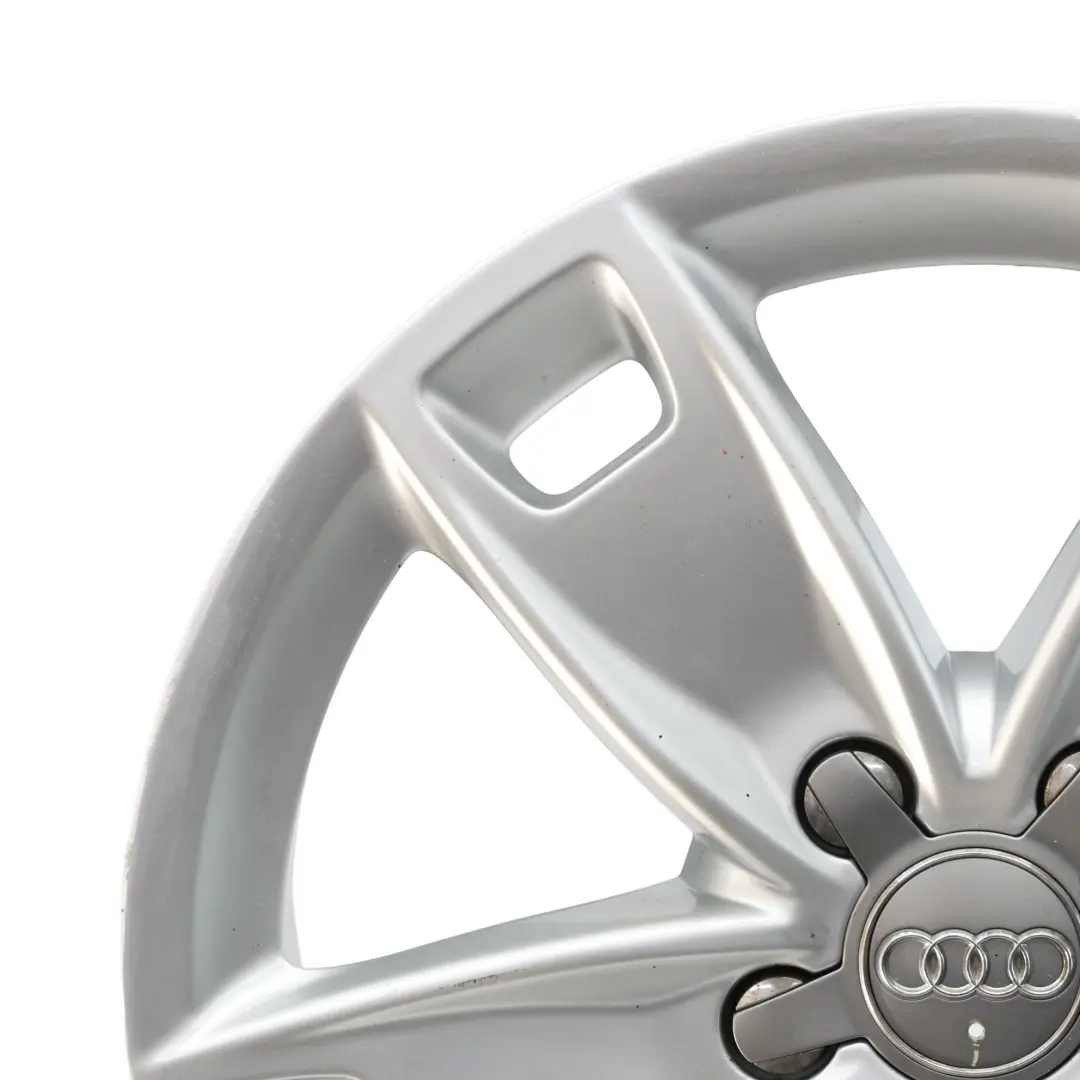Audi A3 8P Silver Wheel Alloy Rim 17" 7,5J ET:56 Star Spoke - SKU 8P0601025BL-2 - Part number 8P0601025BL