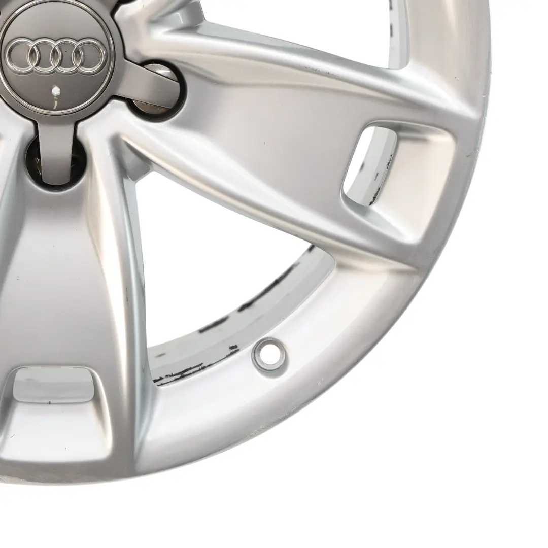 Audi A3 8P Silver Wheel Alloy Rim 17" 7,5J ET:56 Star Spoke - SKU 8P0601025BL-2 - Part number 8P0601025BL