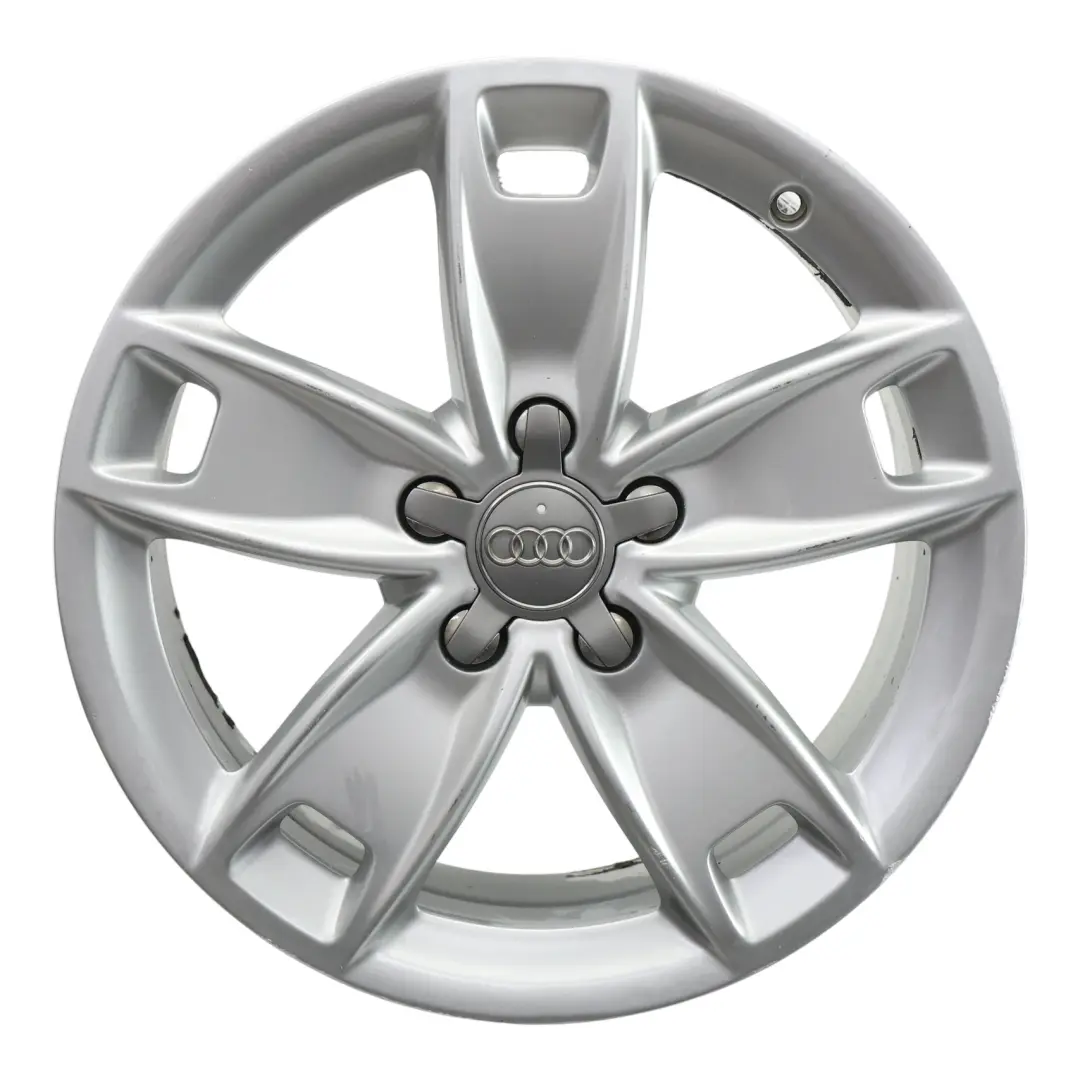 Audi A3 8P Silver Wheel Alloy Rim 17" 7,5J ET:56 Star Spoke - SKU 8P0601025BL-3 - Part number 8P0601025BL