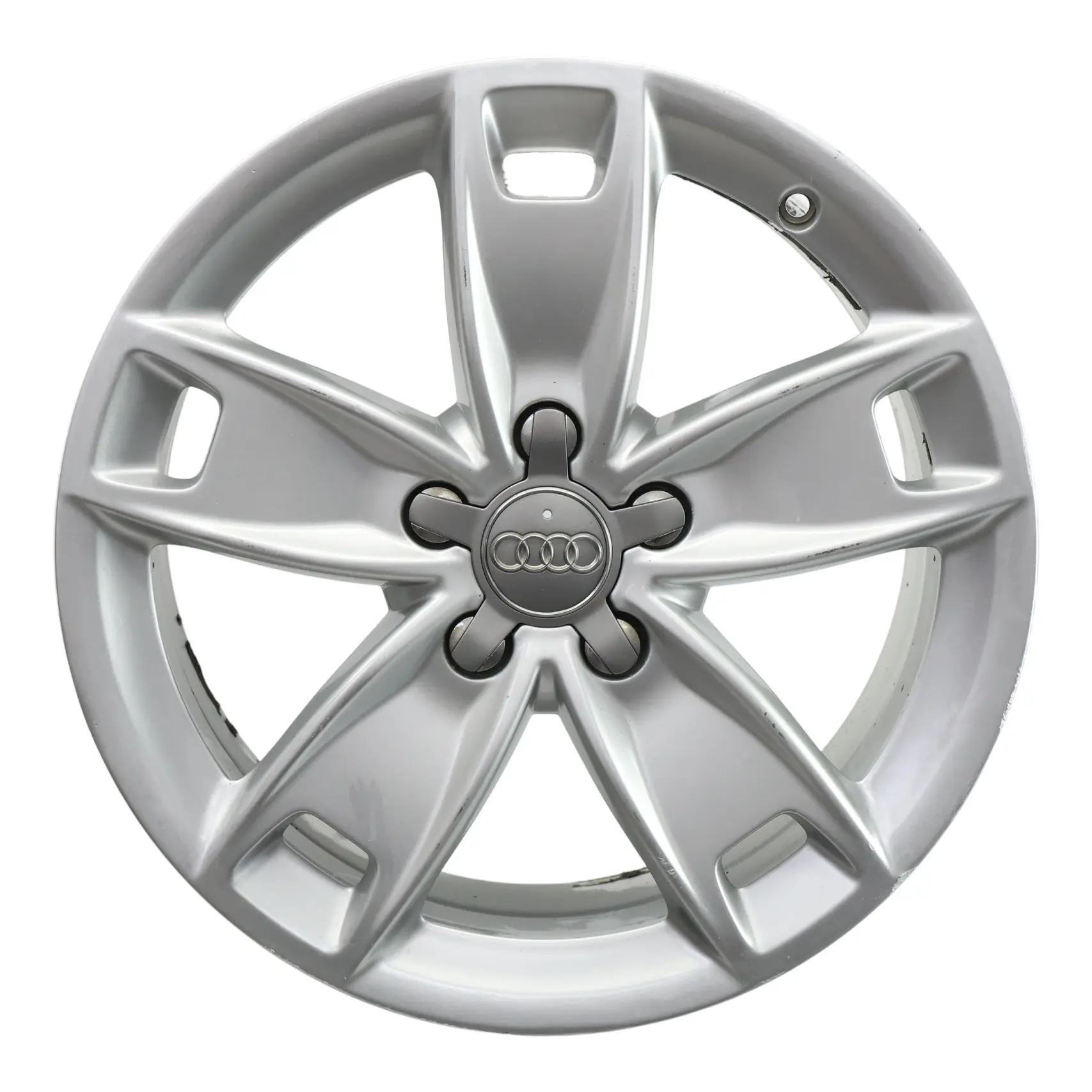 Audi A3 8P Silver Wheel Alloy Rim 17" 7,5J ET:56 Star Spoke 8P0601025BL