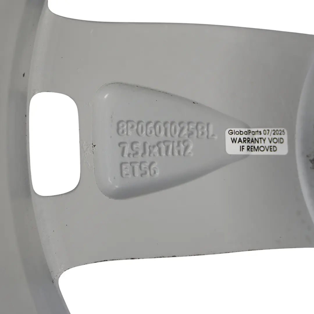 Alloy Rim 17" 7,5J ET:56 Star Spoke to Audi A3 8P Silver Wheel with Part number 8P0601025BL Audi A3 8P Silver Wheel Alloy Rim 17" 7,5J ET:56 Star Spoke - SKU 8P0601025BL-3 - Part number 8P0601025BL