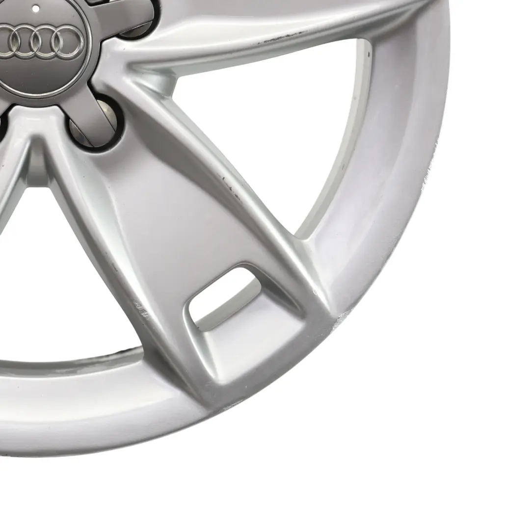 Audi A3 8P Silver Wheel Alloy Rim 17" 7,5J ET:56 Star Spoke - SKU 8P0601025BL-3 - Part number 8P0601025BL