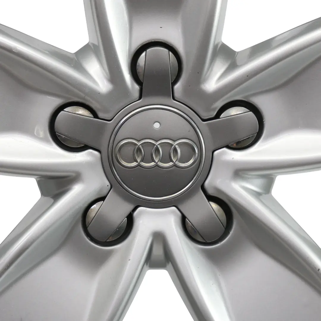 Audi A3 8P Silver Wheel Alloy Rim 17" 7,5J ET:56 Star Spoke - SKU 8P0601025BL-3 - Part number 8P0601025BL