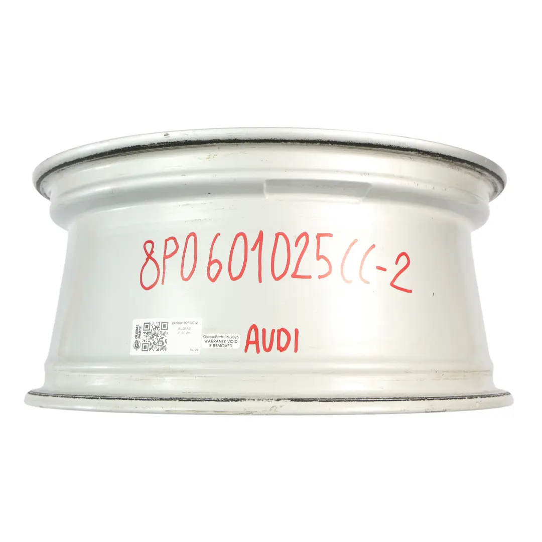 Audi A3 8P Argento Cerchio lega 17" 7,5J ET:56 Stella a doppie razze - SKU 8P0601025CC-2 - Numero di parte 8P0601025CC