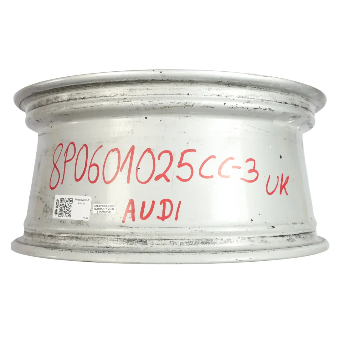 Audi A3 8P Silver Wheel Alloy Rim 17" 7,5J ET:56 Star Double Spoke - SKU 8P0601025CC-3 - Part number 8P0601025CC