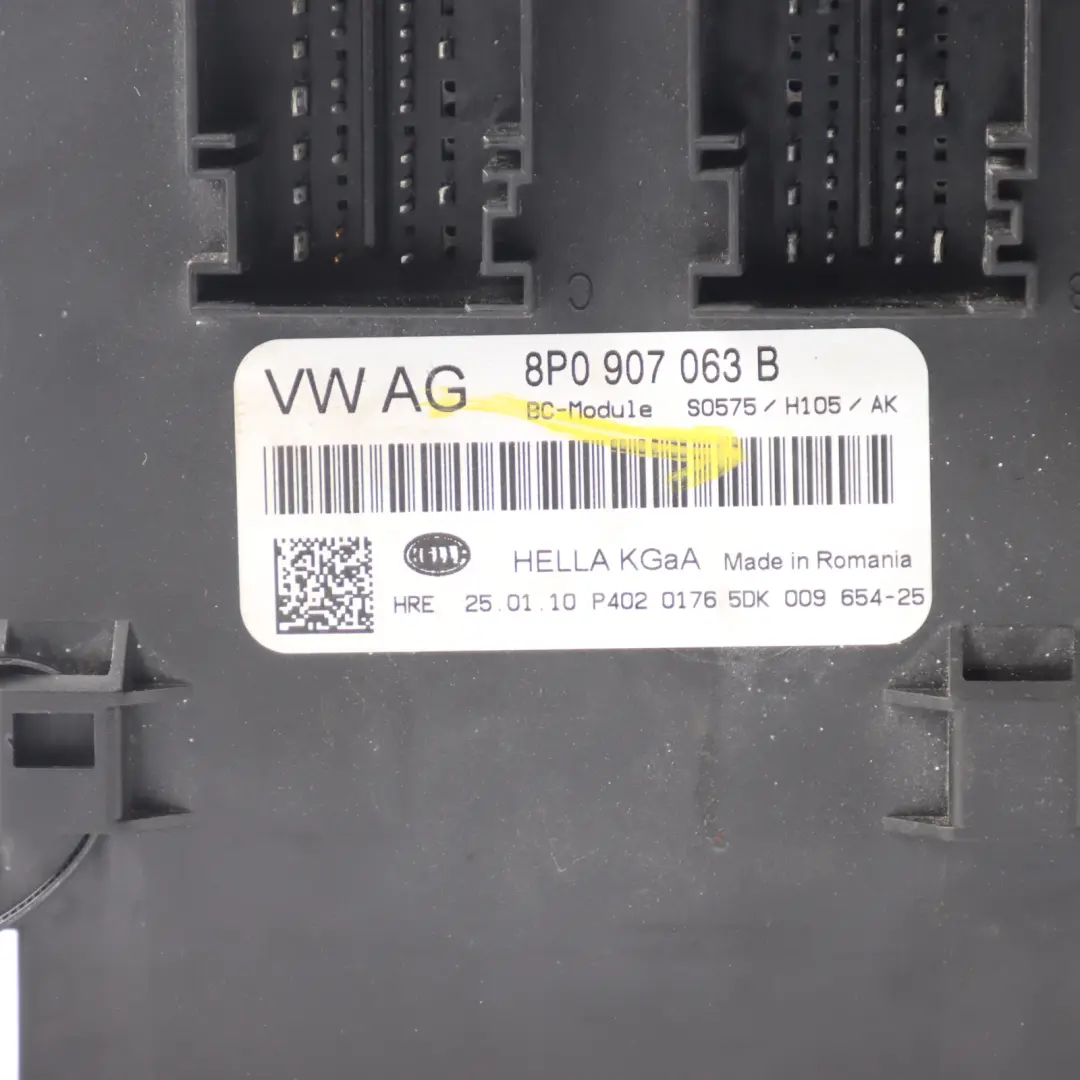 Audi TT 8J Body Comfort Control BCM Module Unit ECU 8P0907063AD - SKU 8P0907063B - Part number 8P0907063B