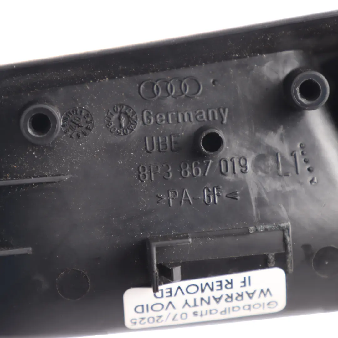 Klamka Wewnętrzna Drzwi Przednich Lewa do Audi A3 8P o numerze 8P3867019 Audi A3 8P Klamka Wewnętrzna Drzwi Przednich Lewa - SKU 8P3867019 - Numer Części 8P3867019