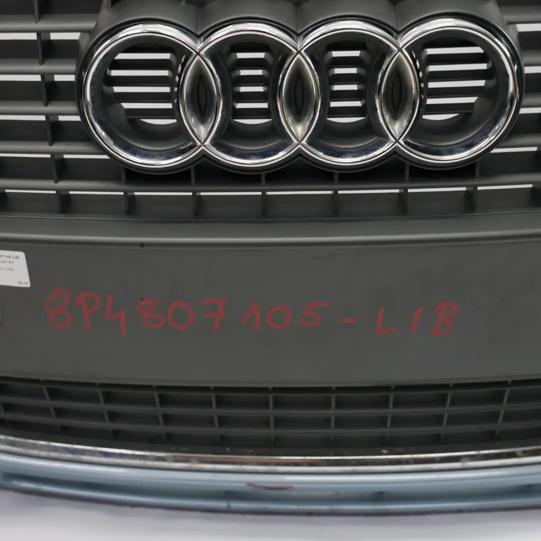 Front Bumper Trim Panel Cover Liquid Blue Metallic - Y5J to Audi A3 8P with Part number 8P4807105 Audi A3 8P Front Bumper Trim Panel Cover Liquid Blue Metallic - Y5J - SKU 8P4807105-LIB - Part number 8P4807105