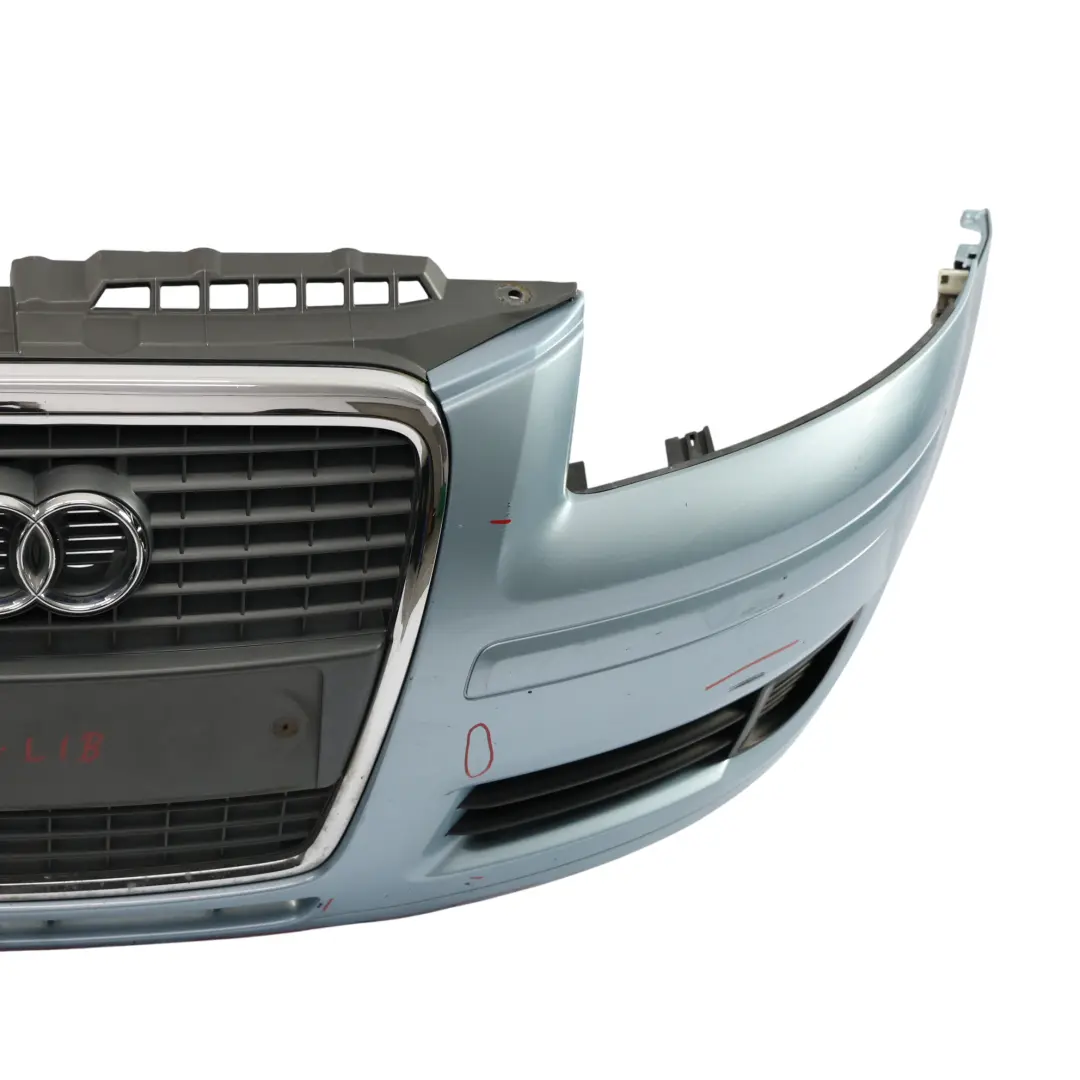 Front Bumper Trim Panel Cover Liquid Blue Metallic - Y5J to Audi A3 8P with Part number 8P4807105 Audi A3 8P Front Bumper Trim Panel Cover Liquid Blue Metallic - Y5J - SKU 8P4807105-LIB - Part number 8P4807105