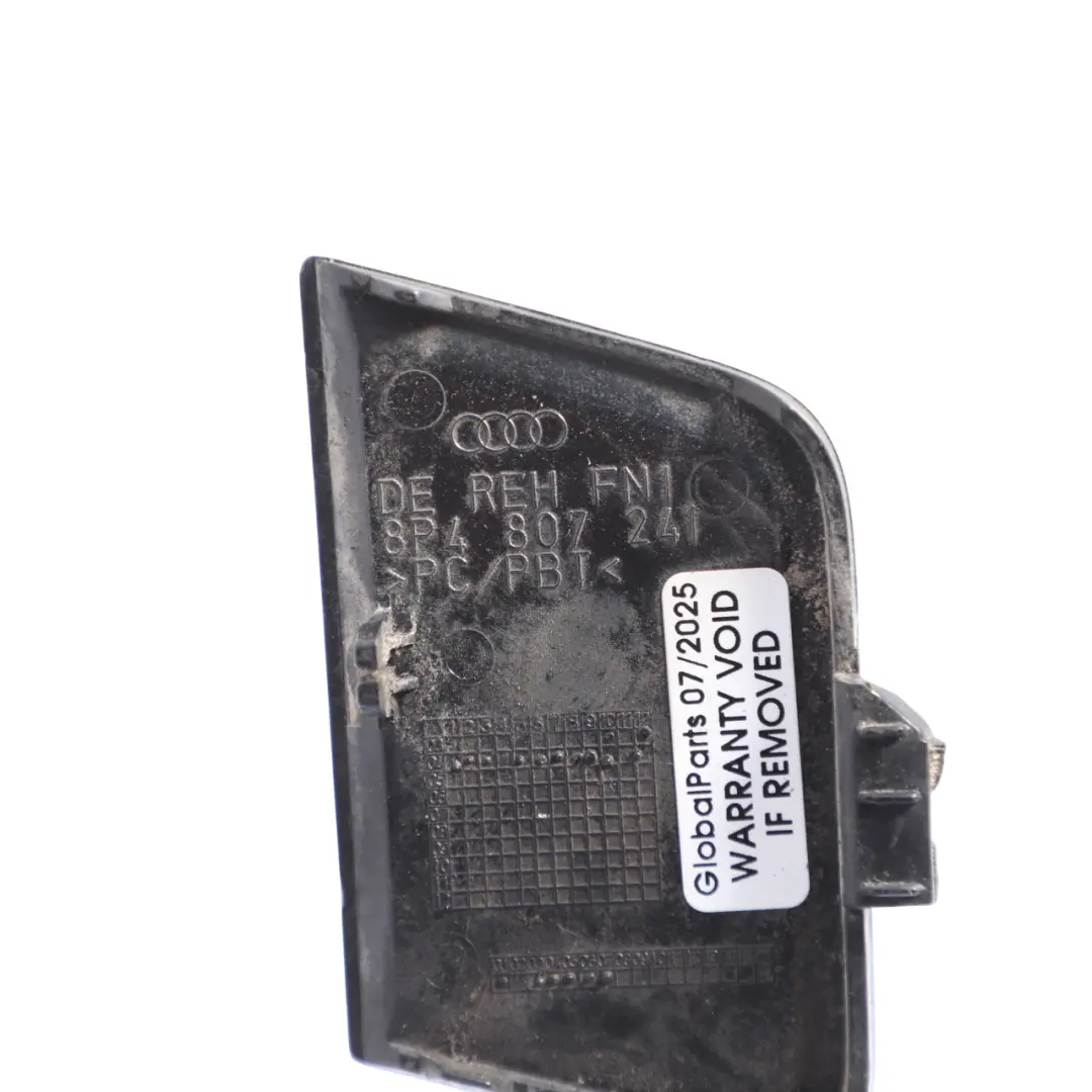 Audi A3 8P Front Bumper Tow Eye Cover Cap Brilliant Black - Y9B - SKU 8P4807241-BBL - Part number 8P4807241